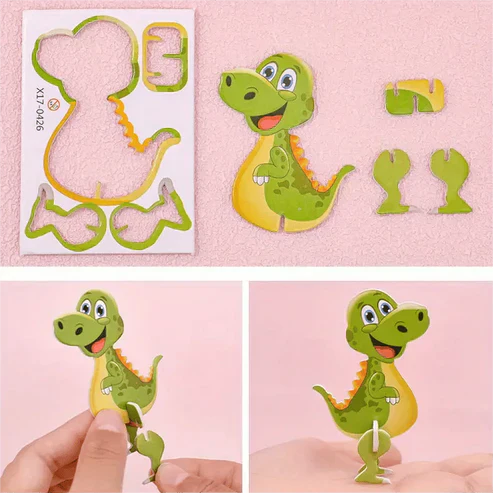3D Cartoon Jigsaw Set for Kids!