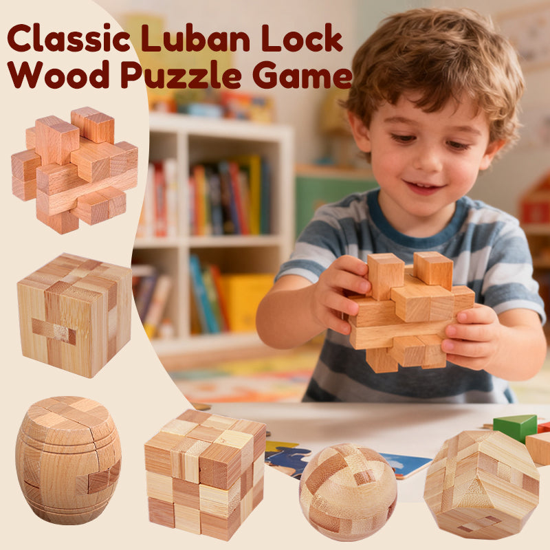 Stimulates Spatial Intelligence, Natural Wood Design, Educational Family Game 🧩🤲
