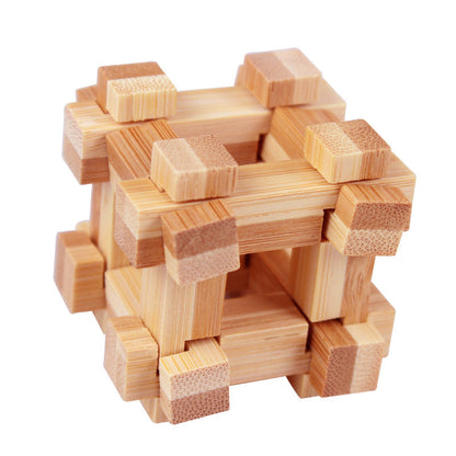 Stimulates Spatial Intelligence, Natural Wood Design, Educational Family Game 🧩🤲